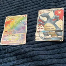 Pokemon Charizard VSTAR & Charizard GX Holo Full Art Lot - English, 2 Cards - Image 1