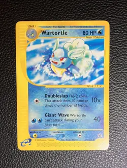 Pokemon TCG Wartortle Expedition e-card series 92/165 uncommon 2002 LP - Image 1