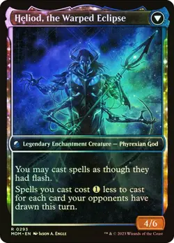 MTG HELIOD, THE RADIANT DAWN SHOWCASE FOIL March of the Machine NM Near Mint - Image 2