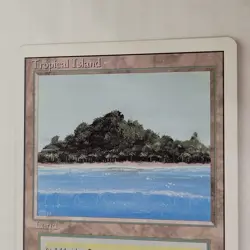 MTG Tropical Island Dual Land Revised Magic The Gathering LP 2 - Image 3