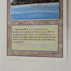 MTG Tropical Island Dual Land Revised Magic The Gathering LP 2 - Image 4