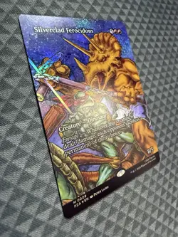MTG Silverclad Ferocidons #0009 Foil Borderless M TMNT Source Material (PZA) - Image 2