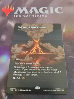 Mtg. Volcano of Roku's Island. Borderless. Avatar The Last Airbender. Nm - Image 1