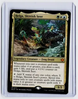 Helga, Skittish Seer M Normal Bloomburrow BLB NM - Image 1