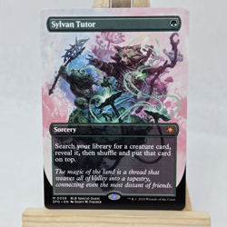 Sylvan Tutor Borderless BLB Special Guest 59 NM Near Mint MtG Magic PACK FRESH - Image 1