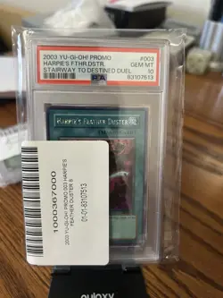 YU-GI OH 2003 HARPIE'S FEATHER DUSTER SDD-003 PROMO PSA 10 - Image 3