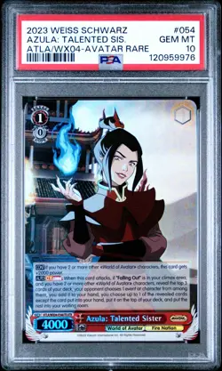 2023 Weiss Schwarz Azula: Talented Sister PSA 10 ATLA/WX04 Avatar Rare - Image 1