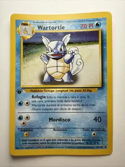Wartortle Base Set 1st Edition 42/102 Uncommon Pokemon TCG Spanish Card - Image 1
