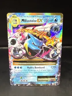 Pokemon TCG Mega-Blastoise-EX Evolutions Holo Card 22/108 - Image 2