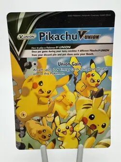 Pikachu v Union Holo Complete Set 4 Black Star Promo Cards - Image 1