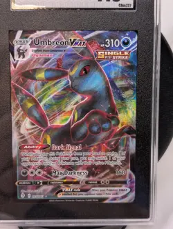 2021 Pokemon SWSH Evolving Skies Umbreon VMAX Card 95/203 SGC 9.5 - Image 2