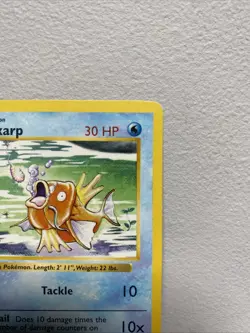 Pokemon Card Magikarp Shadowless Base Set Uncommon 35/102 Light Play LP - Image 3