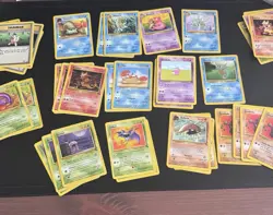Pokemon Fossil And Base Set Bundle 44 Cards 1999-2000 4th Print WOTC vintage - Image 1