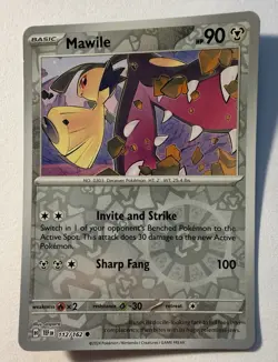 Mawile [Reverse Holo] 112/162 TEF Temporal Forces Pokemon Card - Image 1