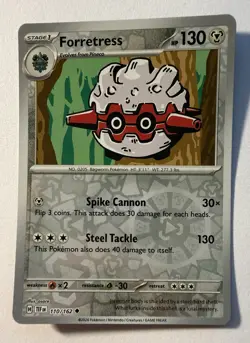 Forretress [Reverse Holo] 110/162 TEF Temporal Forces Pokemon Card - Image 1