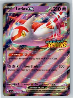 Latias ex (Surging Sparks) Double Rare Miscellaneous Cards & Products 076/191 NM - Image 1