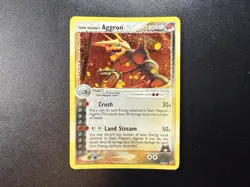 Pokemon TCG Team Magma's Aggron Holo Rare Card 7/95 💫SWIRL💫 - Image 1
