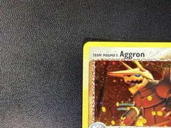 Pokemon TCG Team Magma's Aggron Holo Rare Card 7/95 💫SWIRL💫 - Image 5