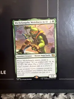 Michelangelo, Weirdness to 11 -0121-Teenage Mutant Ninja TurtlesMTG/Nm/M - Image 1