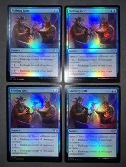 Shifting Grift FOIL x4 (Playset) Outlaws of Thunder Junction (OTJ) MINT MTG - Image 1