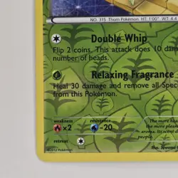 Roselia 12/124 Reverse Holo Uncommon BW Dragons Exalted LP Pokemon - Image 4