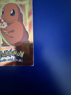 E4 #04 CHARMANDER 1999 Topps Pokemon Movie BLUE LOGO STAGE 1 FOIL - Image 3