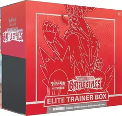 Pokemon TCG Sword & Shield Battle Styles Elite Trainer Box Red FACTORY SEALED - Image 3