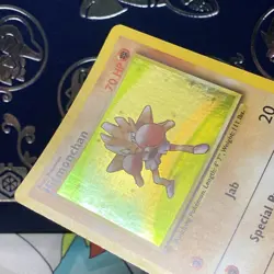 Pokemon: Hitmonchan 7/102 Holo Rare Base Set 1999 Vintage WOTC - LP + - Image 4