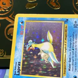 Lapras 10/62 Holo Rare Fossil 1999 Pokemon LP + - Image 3