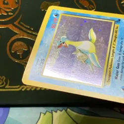 Lapras 10/62 Holo Rare Fossil 1999 Pokemon LP + - Image 5
