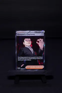 Giovanni's Charisma 197/165 Full Art SR Pokemon 151 English NM - Image 1