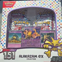 Pokemon TCG Scarlet & Violet 151 Alakazam EX Collection Box Collector's Edition - Image 1