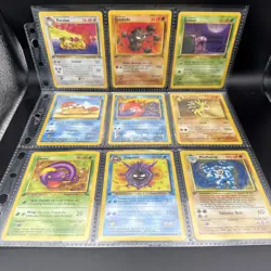 Pokemon 1999 1st Edition Fossil Jungle base set Page - Image 1