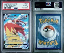 PSA 10 Blaziken VMax Full Art TG15/TG30 Silver Tempest Pokemon Graded Slab - Image 3
