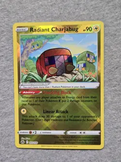 Radiant Charjabug 051/159 Holo Rare Pokemon Crown Zenith - Image 1