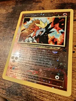 Pokemon Entei 34 Reverse Holo - WOTC Black Star Promo - Vintage - HP - Image 4