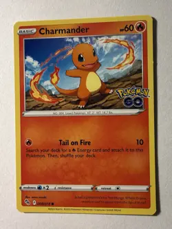 Charmander Common Pokemon GO 008/078 LP Regular - Image 1