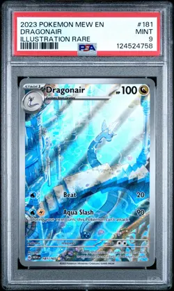 2023 POKEMON MEW EN-151 ILLUSTRATION RARE #181 DRAGONAIR PSA 9 - Image 1