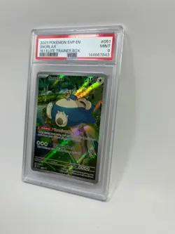 2023 POKEMON SVP EN-SV BLACK STAR PROMO 151 ELITE TRAINER BOX #051 SNORLAX PSA 9 - Image 4