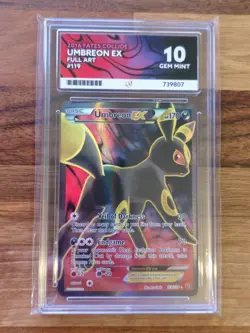 Umbreon EX 119/124 - Full Art Pokemon 2016 XY Fates Collide - ACE 10 (Pop 10) - Image 1
