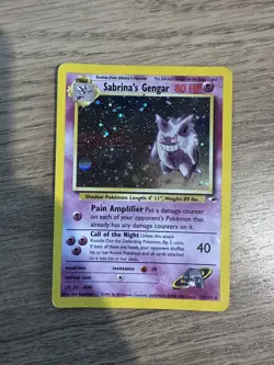 Pokemon TCG Sabrina’s Gengar Gym Heroes 14/132 Holo Rare MP - Image 1