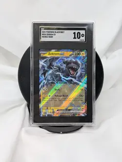 Pokemon Zekrom ex 034/086 Black Bolt 2025 SGC 10 Gem Mint - Image 1