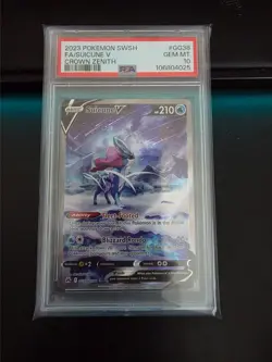 PSA 10 Suicune V Full Art GG38 Pokemon Crown Zenith 2023 Alternate Art - Image 1
