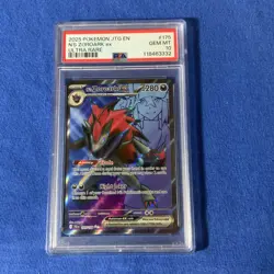 2025 Pokemon N’s Zoroark Ex JTG EN #175 Ultra Rare Rare Psa 10 - Image 1
