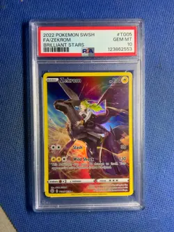 2022 Pokemon SWSH Brilliant Stars Zekrom #TG05 FA Gem Mint PSA 10 - Image 1