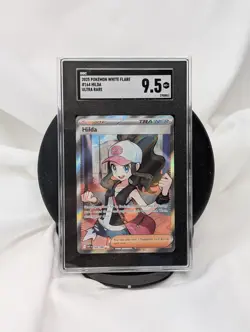 2025 POKEMON CGC 9.5 HILDA 164/086 - WHITE FLARE ULTRA RARE HOLO - Image 1