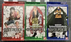 One Piece TCG Starter Deck Lot ST01 - ST02 - ST03 All Sealed English Ver. ENG - Image 1