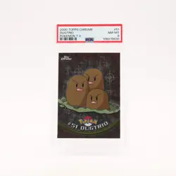 Dugtrio - TOPPS Chrome PSA 8 Holo Pokemon - NM/MINT - Image 1