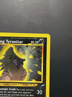 Pokemon TCG Shining Tyranitar Neo Destiny 1st Edition Shiny Holo Card 113/105 - Image 4
