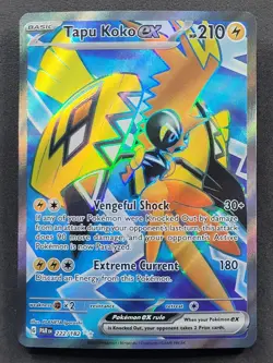 Tapu Koko ex 222/182 Ultra Rare Paradox Rift Pokemon TCG - Image 1